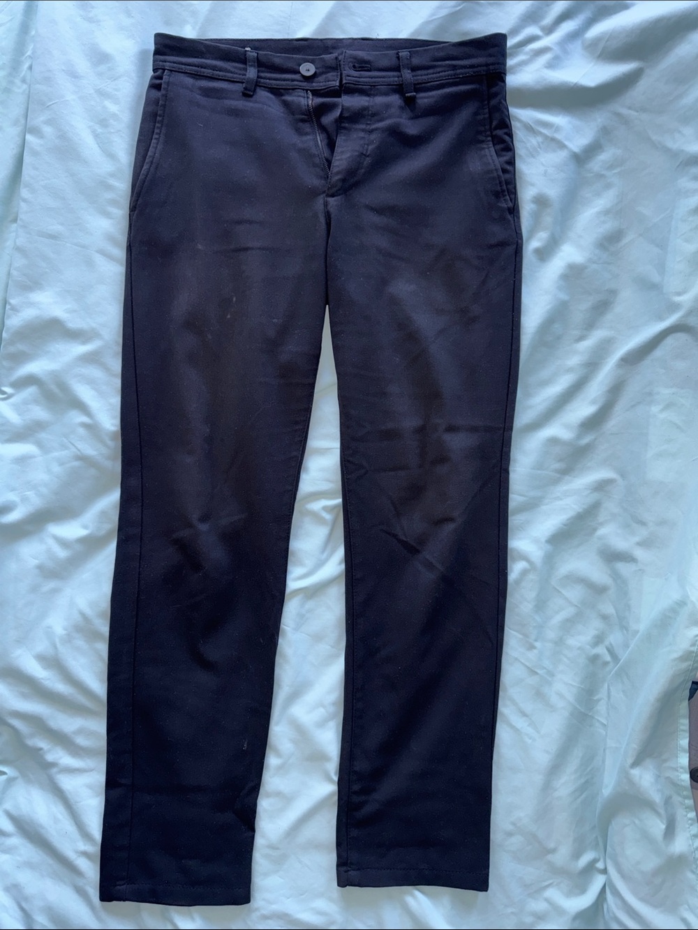 Zara Black Slim Stretch Chinos